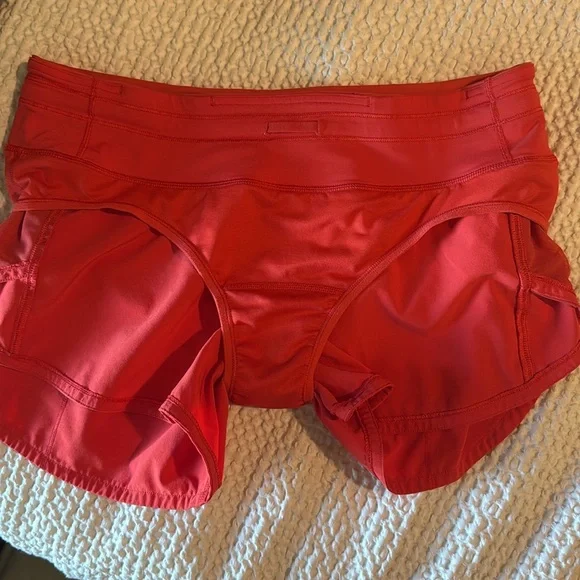 Lululemon speed up Shorts - Red Orange (6tall) - Picture 8 of 8